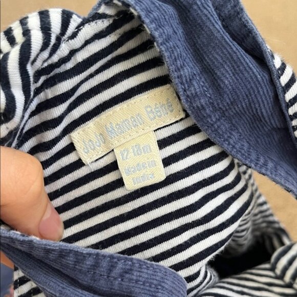 JoJo Maman Bebe Denim Overalls with Colorful Car Design - Picture 3 of 5